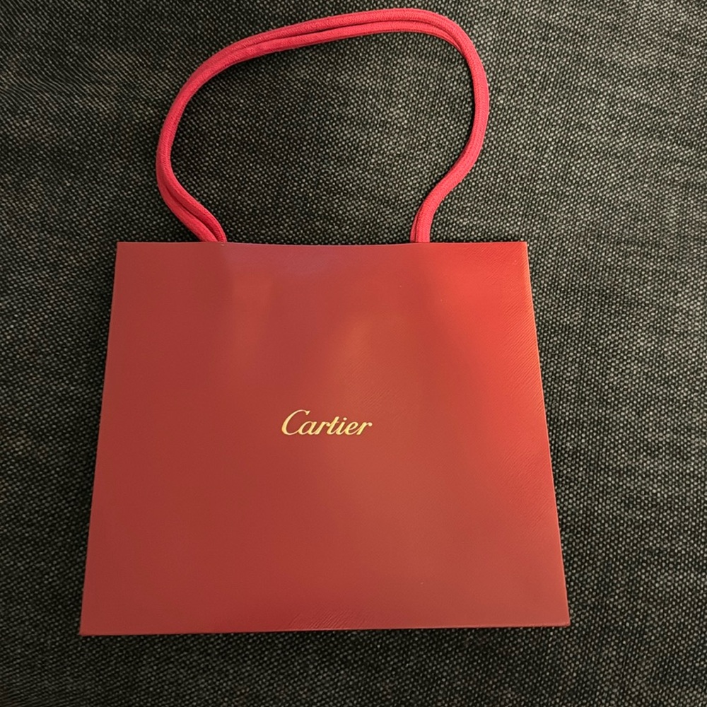 Authentic Cartier Red Jewelry Bag